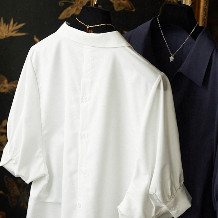 Damen Elegante Bluse mit Übergrößen und weiten Ärmeln Drune