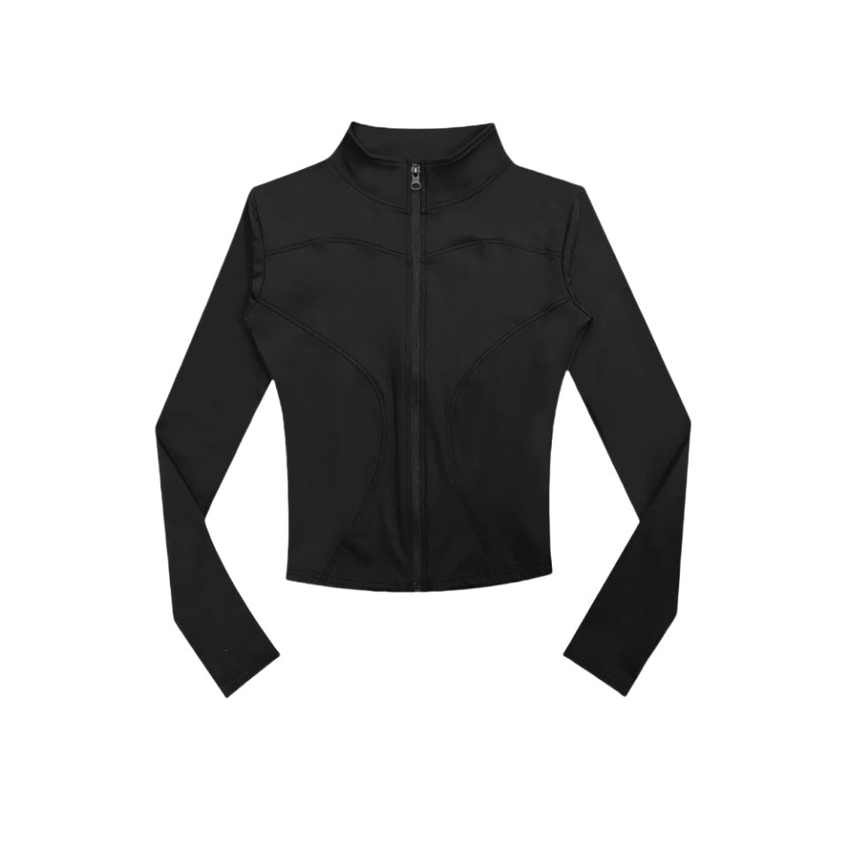 Damen sportliche Jacke mit durchgehendem Reißverschluss Drune
