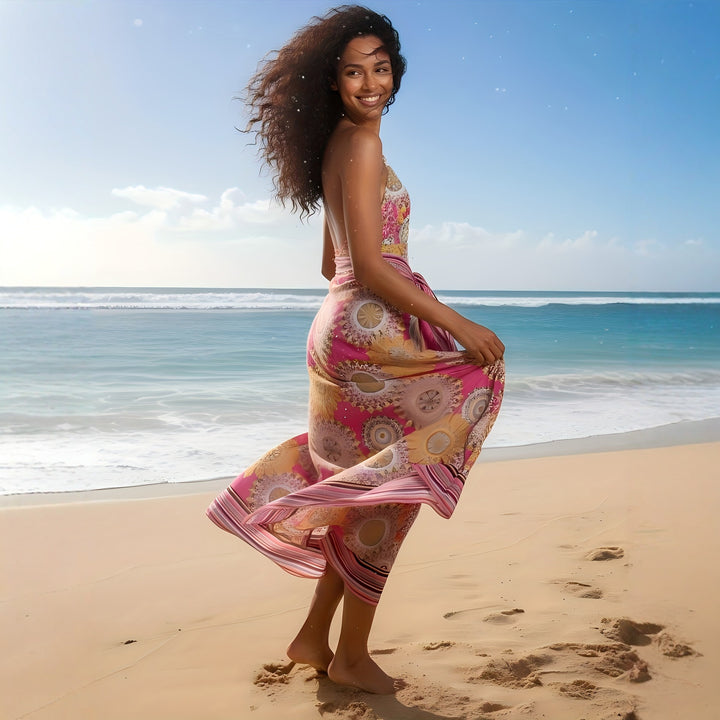 Damen Maxi Strandkleid Drune