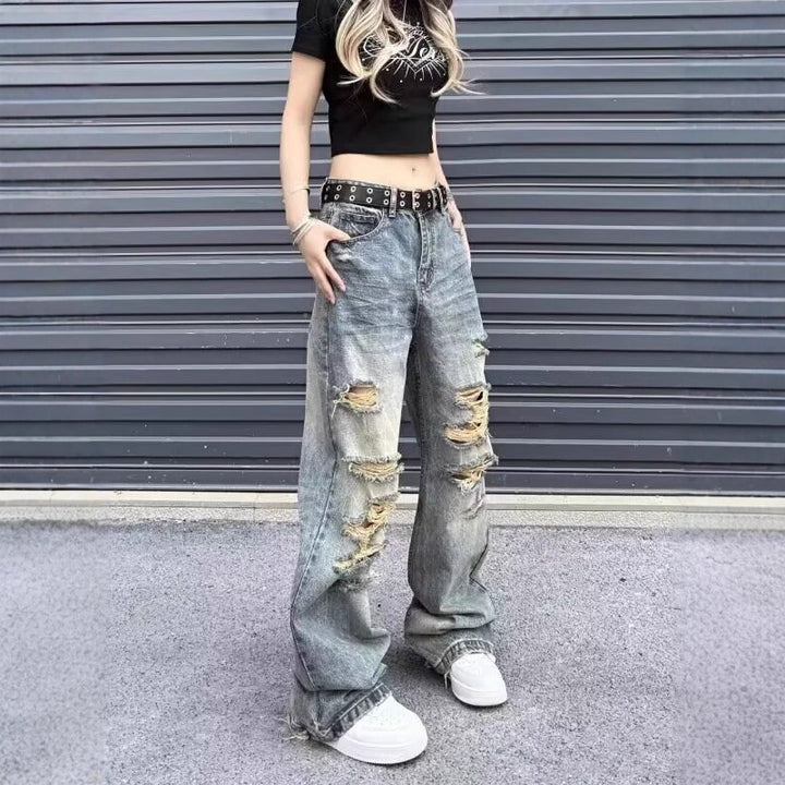 Damen Weitgeschnittene Jeans Drune
