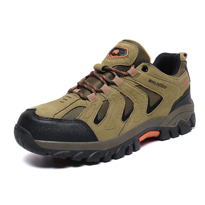 Herren nan urbaner Outdoor-Utility-Schnürschuh mit verstärkter Schutzkappe, atmungsaktiven Mesh-Einsätzen und griffiger Profilsohle Drune