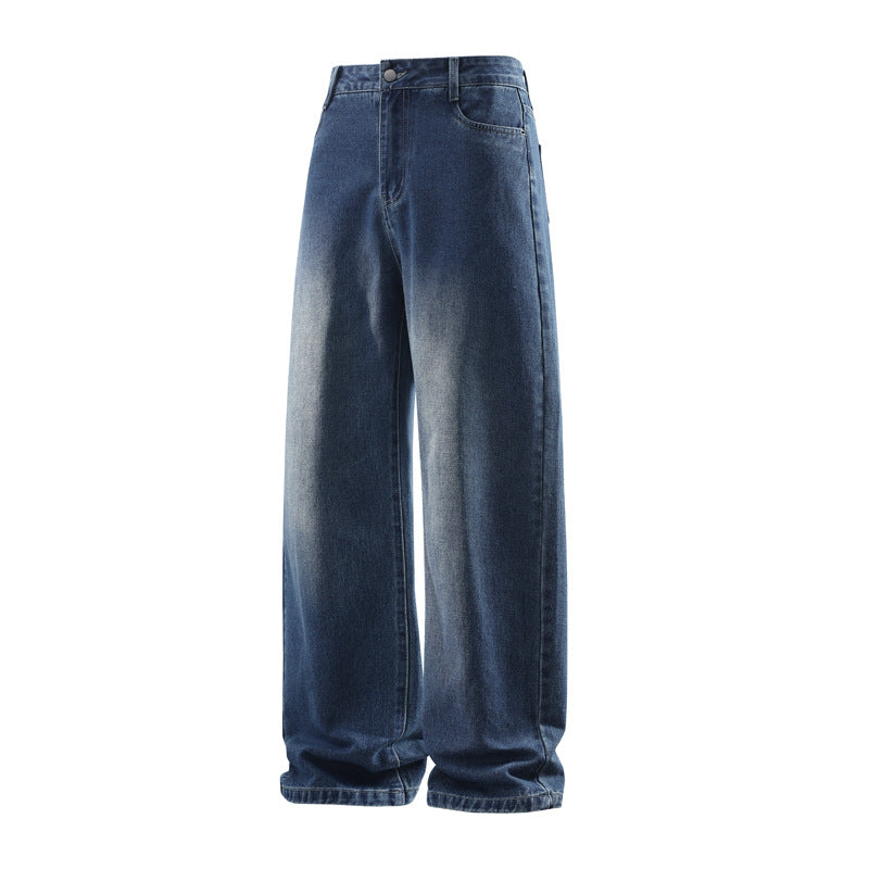 Damen Weite High‑Waist Baggy‑Jeans mit hohem Bund, Five‑Pocket & extra weitem Bein Drune