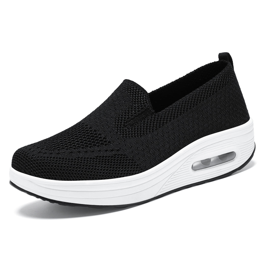 Damen nan gestrickter Schlupfsneaker mit Luftpolster-Dämpfung und ergonomischer Komfortsohle Drune