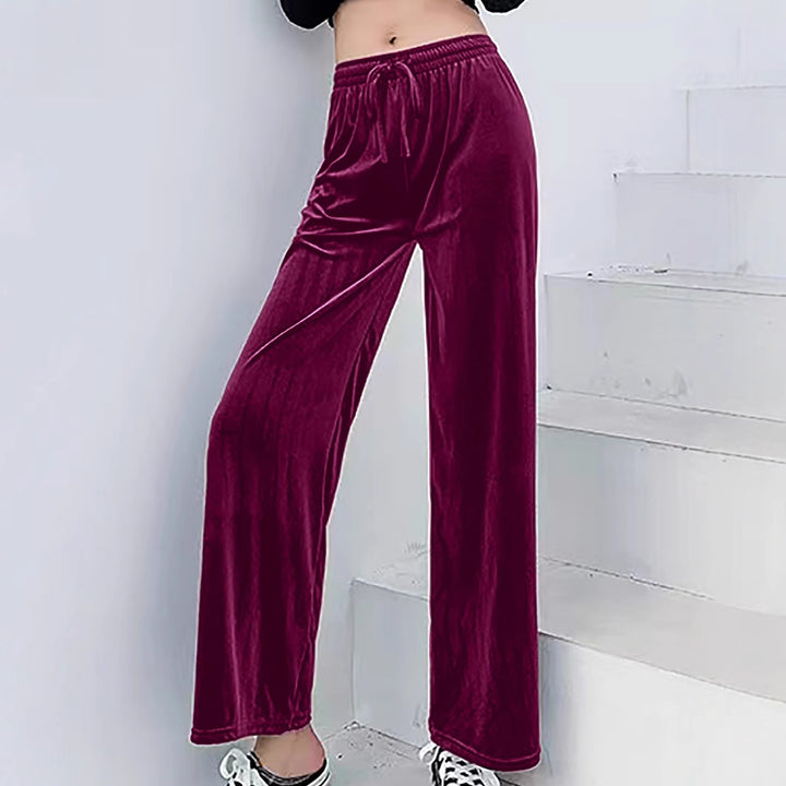 Damen weiche und lässige Lounge-Hose aus Samt Drune