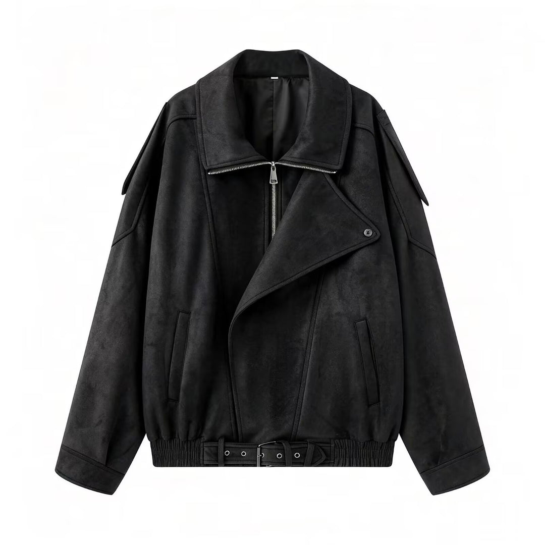 Damen Leichte wattierte Windjacke mit Stehkragen und Polka‑Dot‑Print Drune