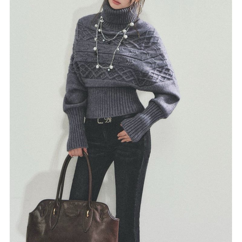 Damen Strickpullover mit Oversized-Schnitt und Rollkragen Drune