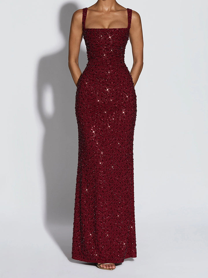 Damen glamouröses Abendkleid Drune