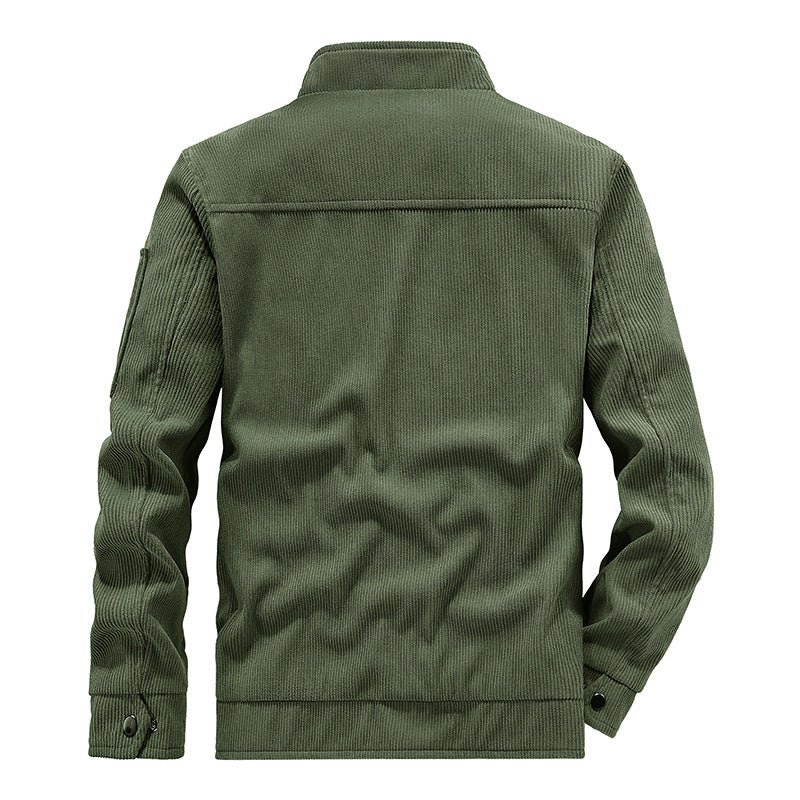 Herren modische Outdoor-Jacke mit strukturierten Details Drune