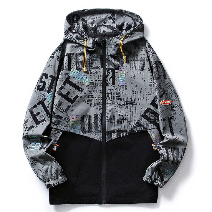 Herren Sportliche Jacke mit Grafischem Design Drune