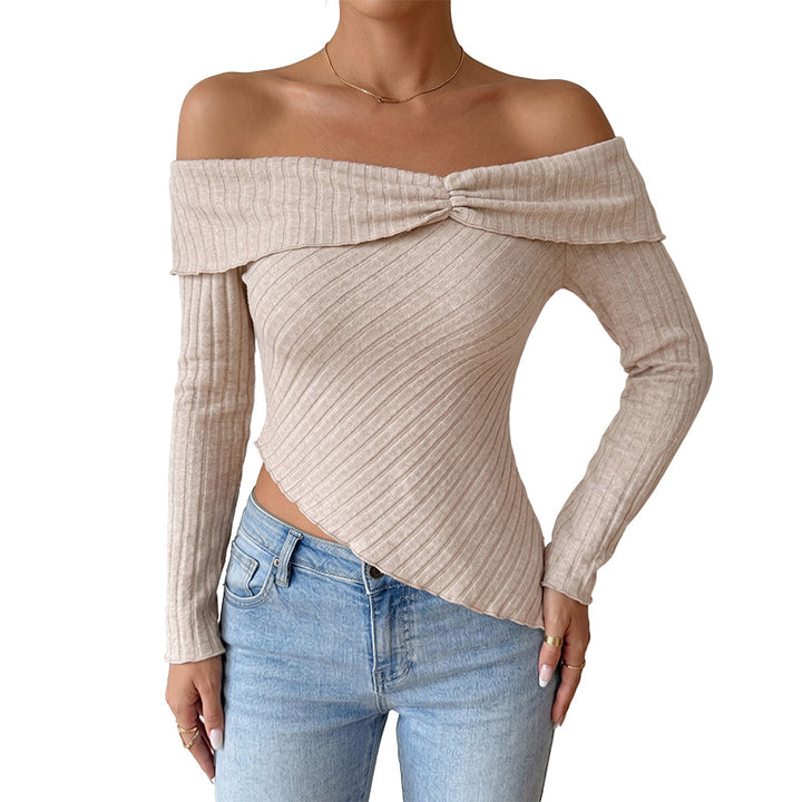 Damen Off-Shoulder Langarmoberteil Drune
