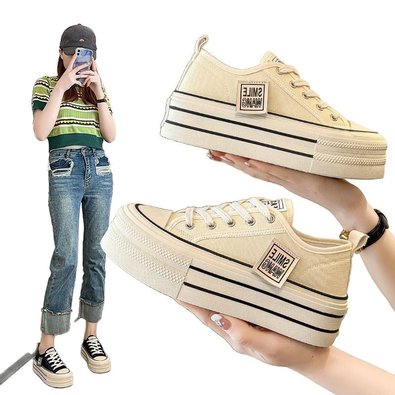 Damen Plattform Sneakers mit modischem Oversized-Style und hochkomfortabler Sohle Drune