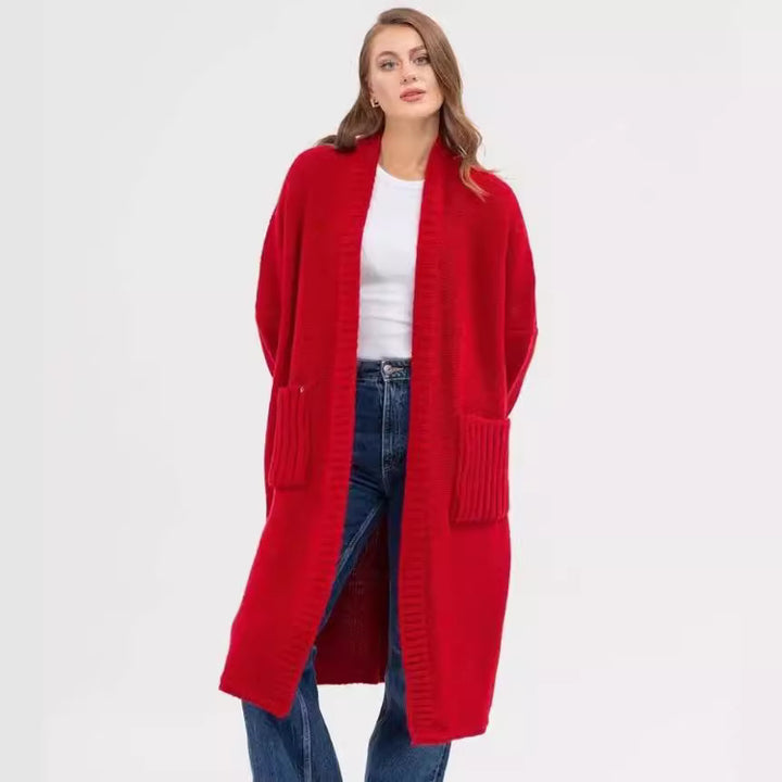 Damen Oversized Strickmantel Drune