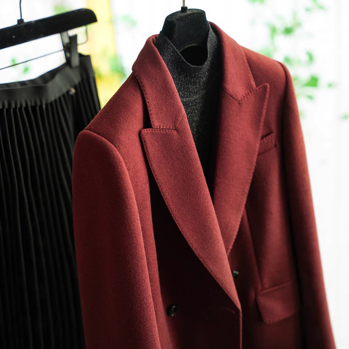 Damen Designer Doppeltbreasted Blazer Drune