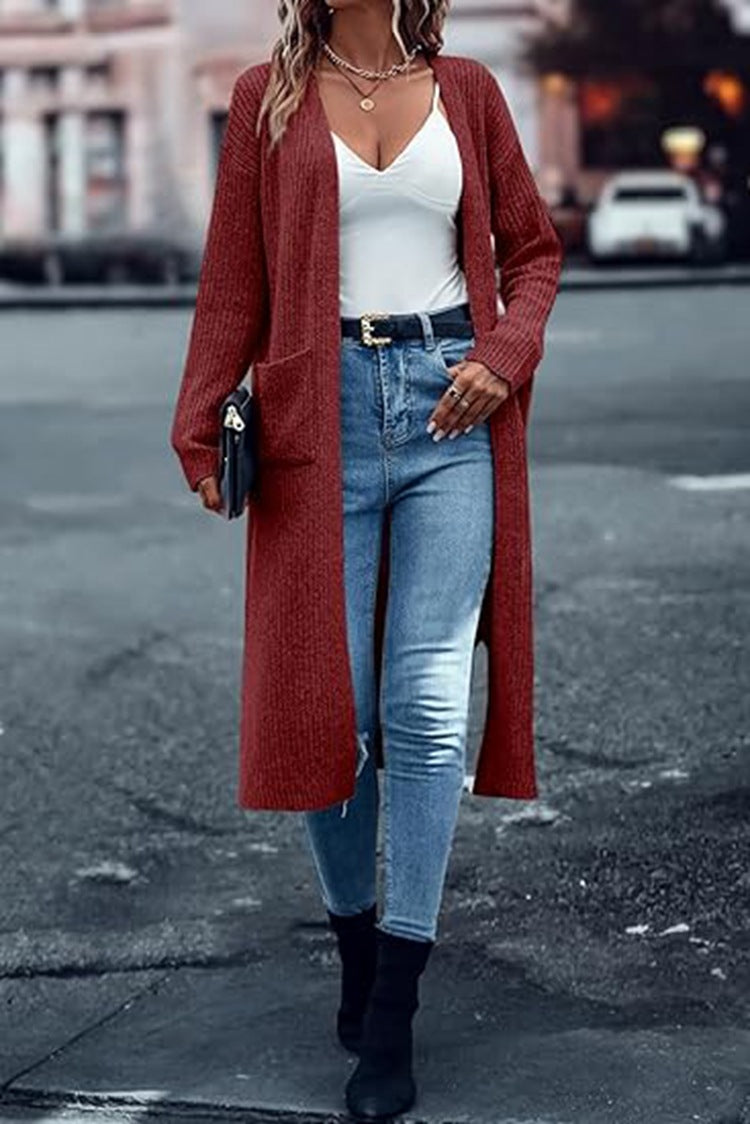 Damen Langstrickjacke Drune