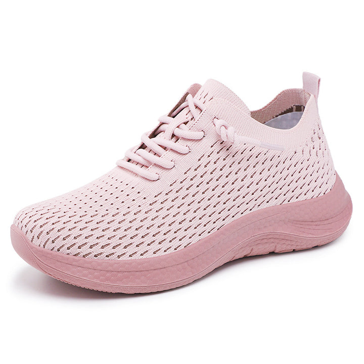 Herren nan atmungsaktiver Strick-Slip-On Sneaker mit sockenähnlichem Schaft, asymmetrischer Zier-Schnürung und stoßdämpfender Ortholite-Einlegesohle Drune