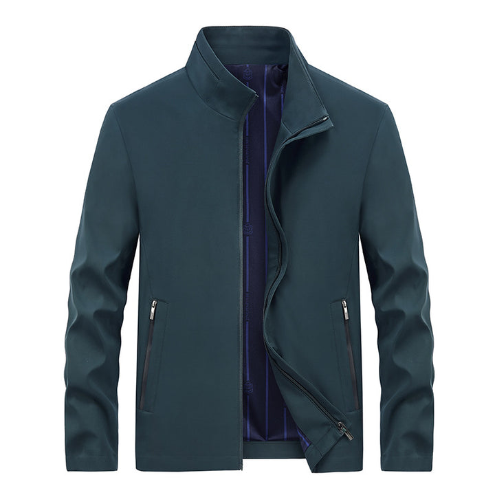 Herren Urbaner Softshell-Übergangsblouson mit Stehkragen, verdecktem Reißverschluss & feinem Innenfutter Drune
