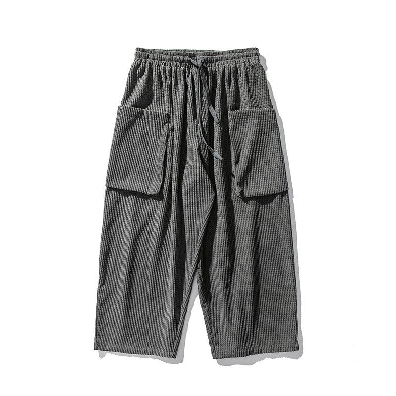 Herren Weite Cord-Culotte mit großen aufgesetzten Klappentaschen Drune