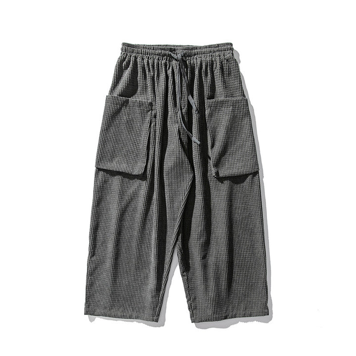 Herren Weite Cord-Culotte mit großen aufgesetzten Klappentaschen Drune