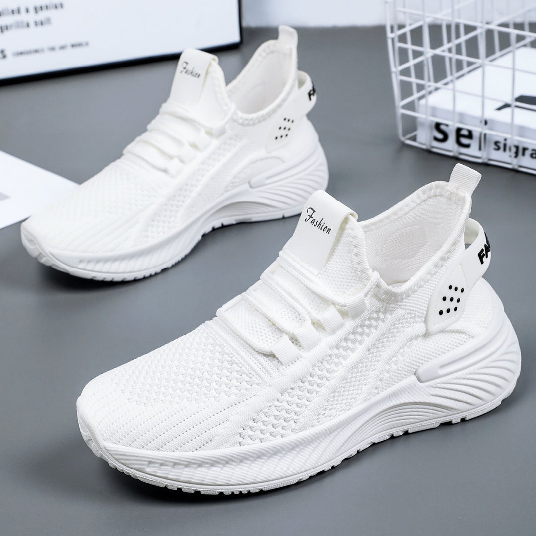 Damen Sportliche Lauf-Sneaker mit atmungsaktiver Mesh-Oberfläche und dämpfender Sohle Drune