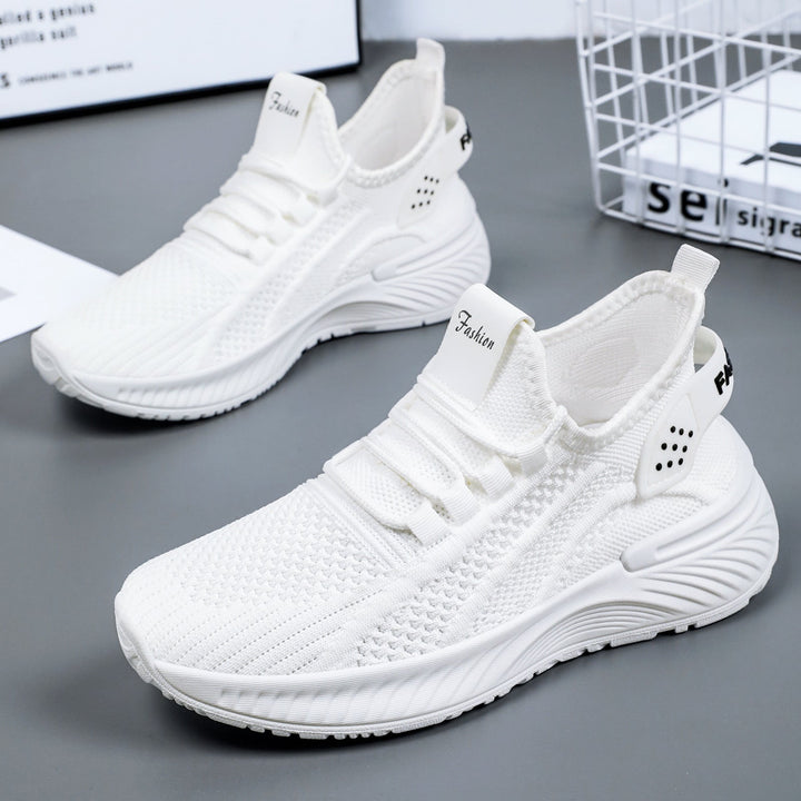 Damen Sportliche Lauf-Sneaker mit atmungsaktiver Mesh-Oberfläche und dämpfender Sohle Drune
