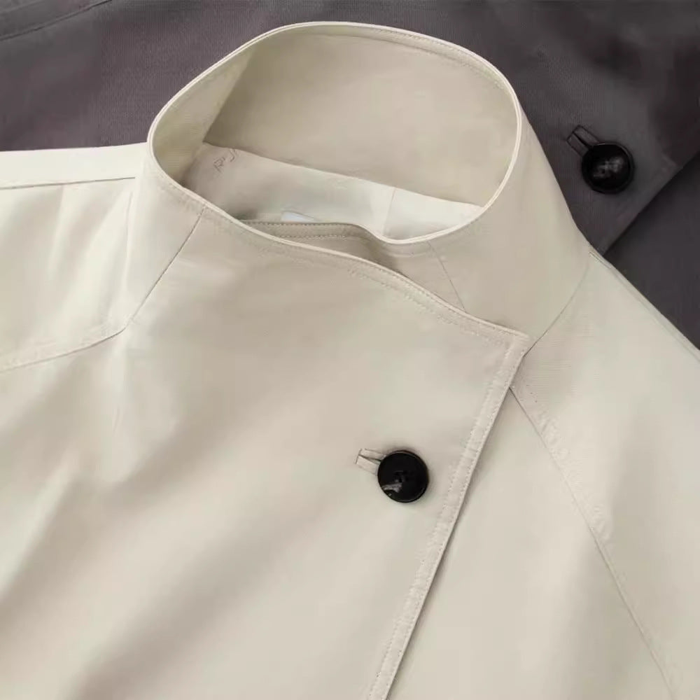 Damen Stilvolle Übergangsjacke mit Taillengürtel Drune