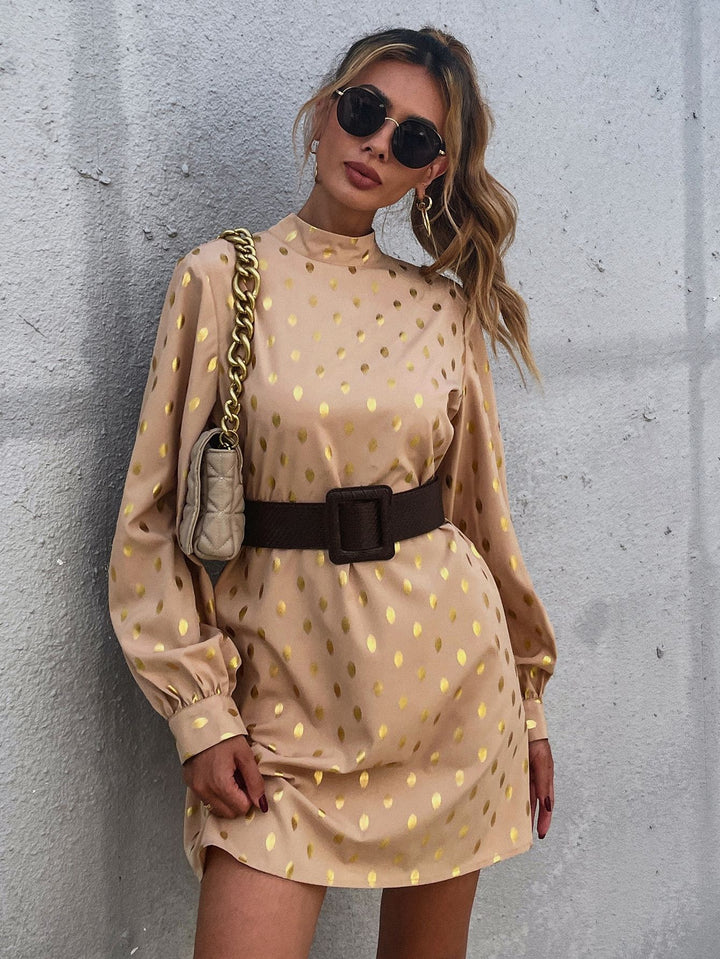 Damen elegantes Minikleid mit glänzenden Akzenten und lässigem Schnitt Drune
