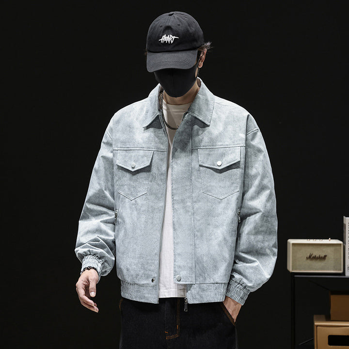 Herren Modische Freizeitjacke mit elastischen Bündchen