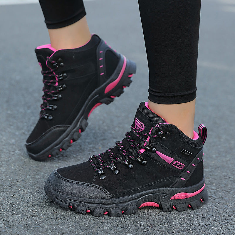 Damen Hochwertige und wasserdichte Wanderschuhe mit rutschfester Sohle und atmungsaktivem Obermaterial Drune