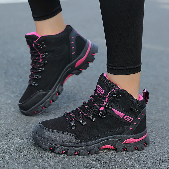 Damen Hochwertige und wasserdichte Wanderschuhe mit rutschfester Sohle und atmungsaktivem Obermaterial Drune