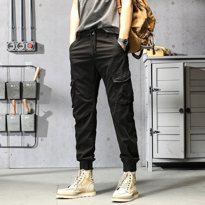 Herren Urbaner Cargojogger mit elastischem Komfortbund, Organizer‑Taschen und gerippten Bündchen Drune