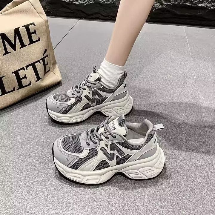 Damen Sportliche Sneaker mit atmungsaktivem Obermaterial Drune