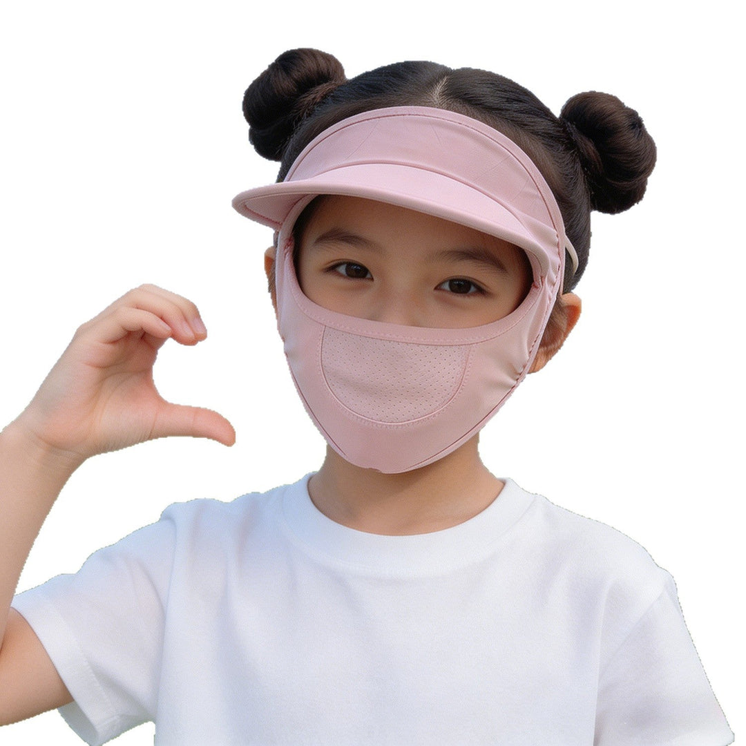 Damen nan Sonnenschutz-Visier mit integrierter atmungsaktiver Gesichtsmaske und verstellbarem Nackenzug Drune