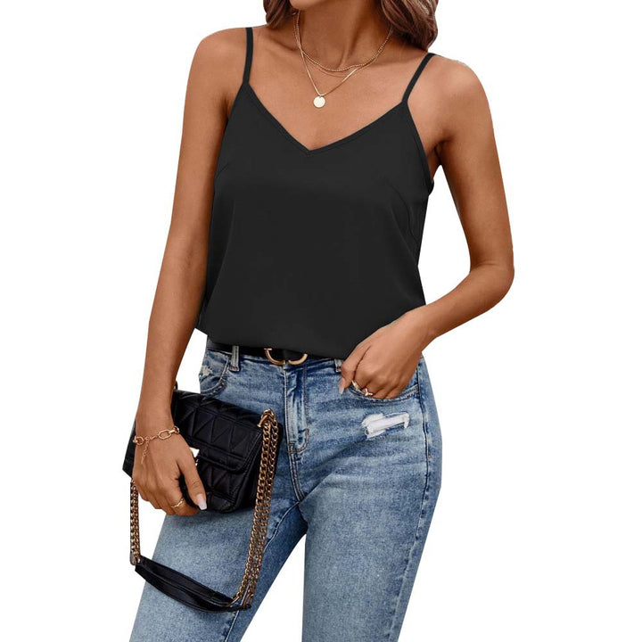 Damen Spaghetti-Träger Top aus leichtem, atmungsaktivem Material Drune