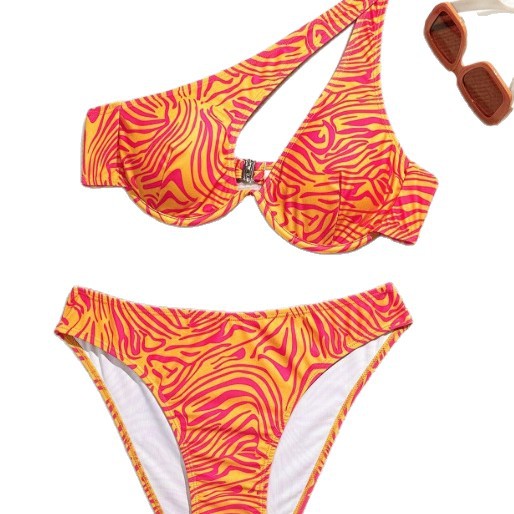 Damen Asymmetrisches Bikini-Set Drune