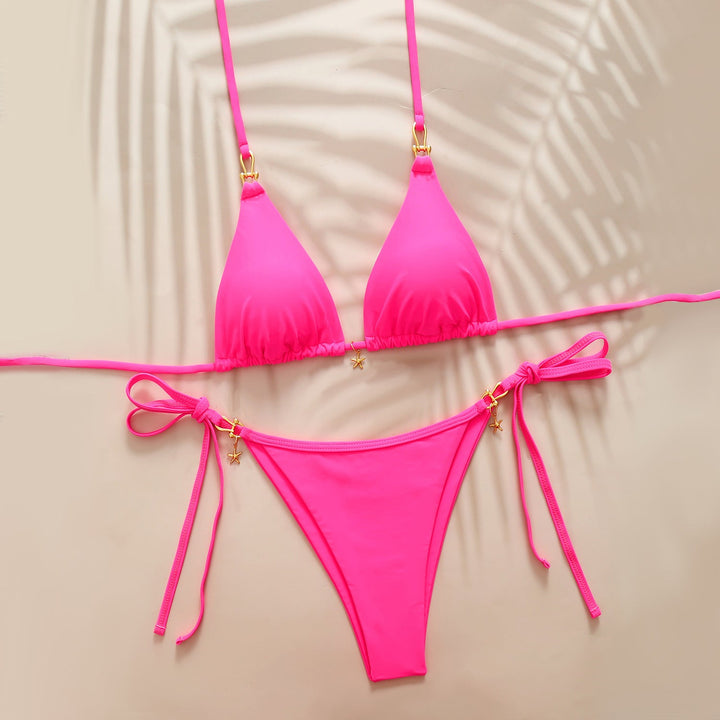 Damen Triangel-Bikini mit raffinierten Details Drune