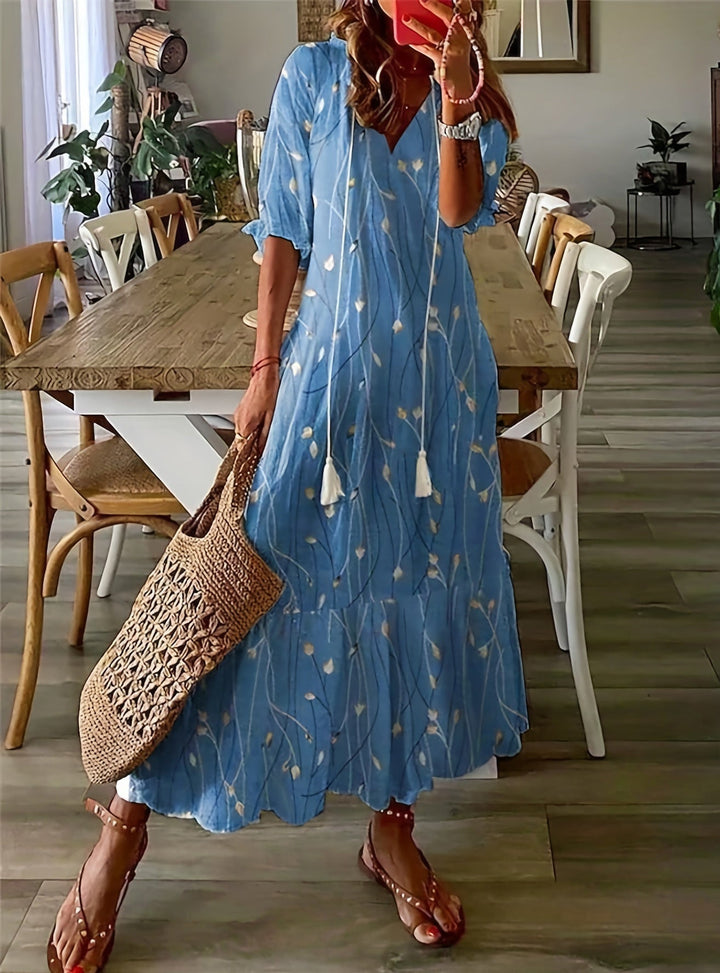Drune | Elegantes Langes Sommerkleid