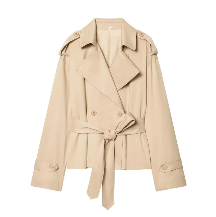 Damen Leichte wattierte Windjacke mit Stehkragen und Polka‑Dot‑Print Drune