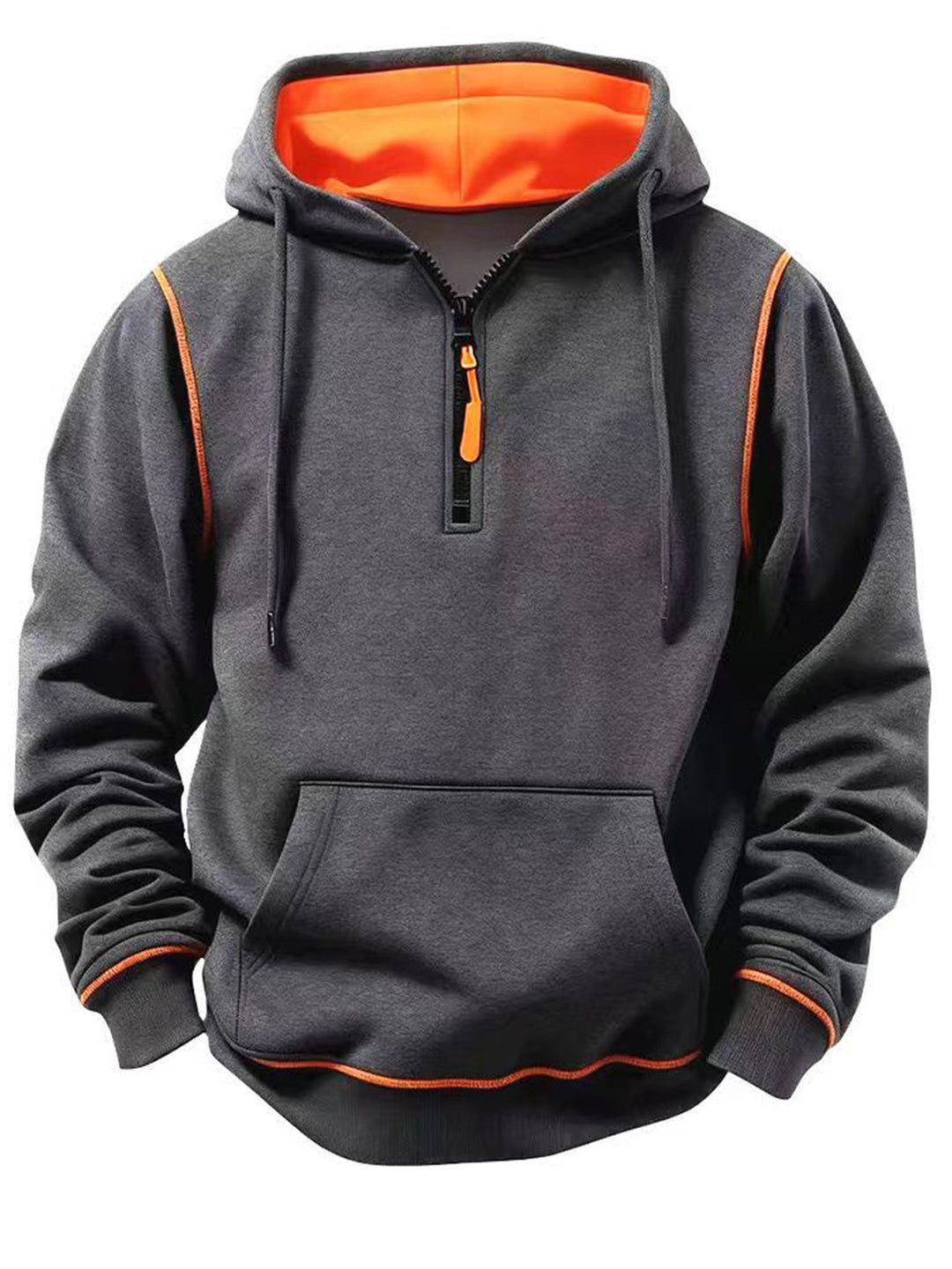 Herren Sportliche Kapuzenjacke mit Reißverschluss Drune