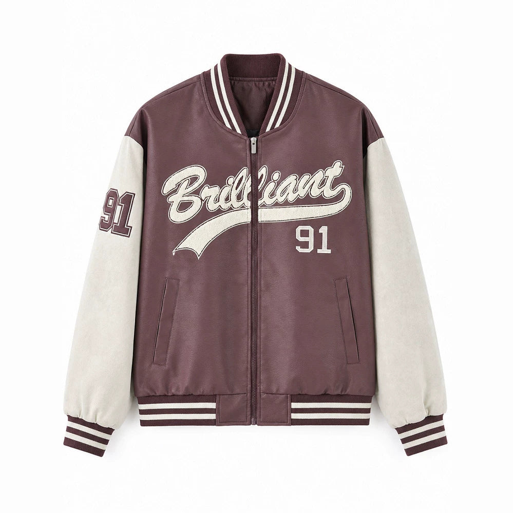 Herren Modische Bomberjacke mit sportlichem Schnitt Drune