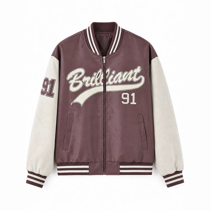 Herren Modische Bomberjacke mit sportlichem Schnitt Drune