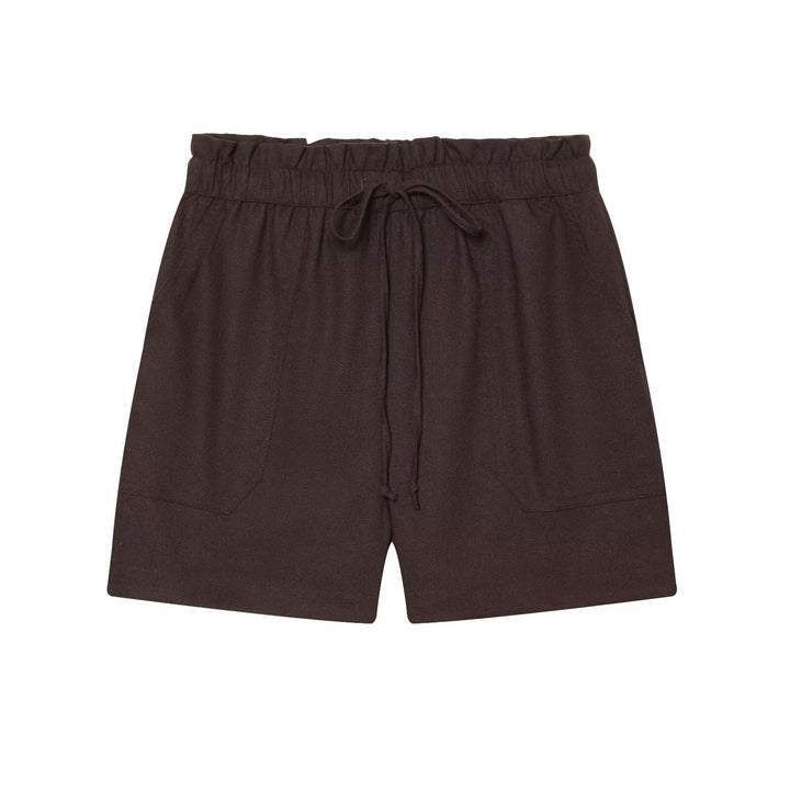 Damen bequeme Freizeitshorts mit elastischem Bund und praktischen Seitentaschen Drune