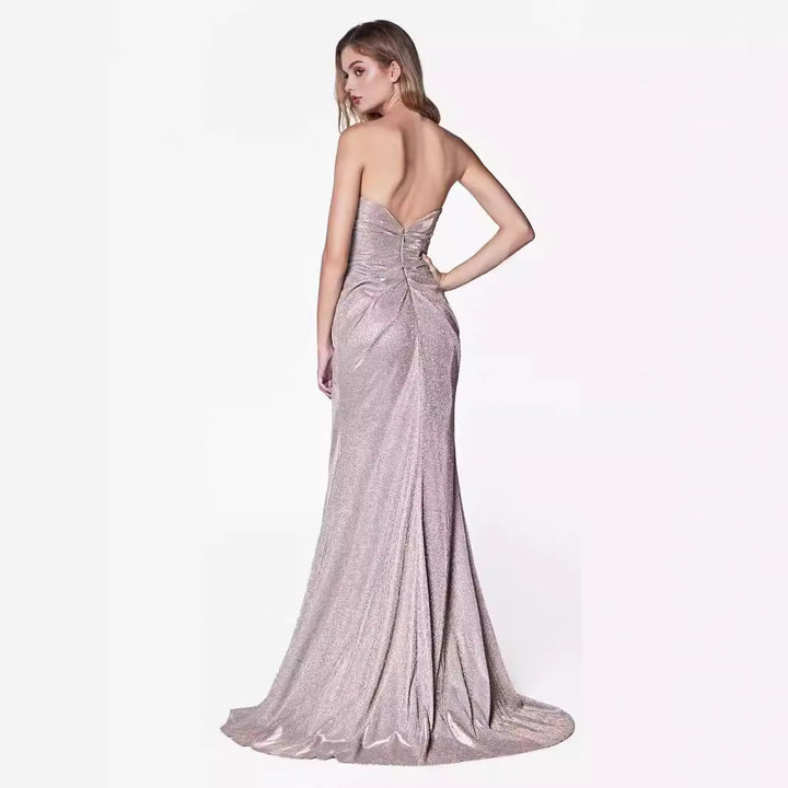 Damen Glamouröses Abendkleid mit seitlichem Schlitz Drune