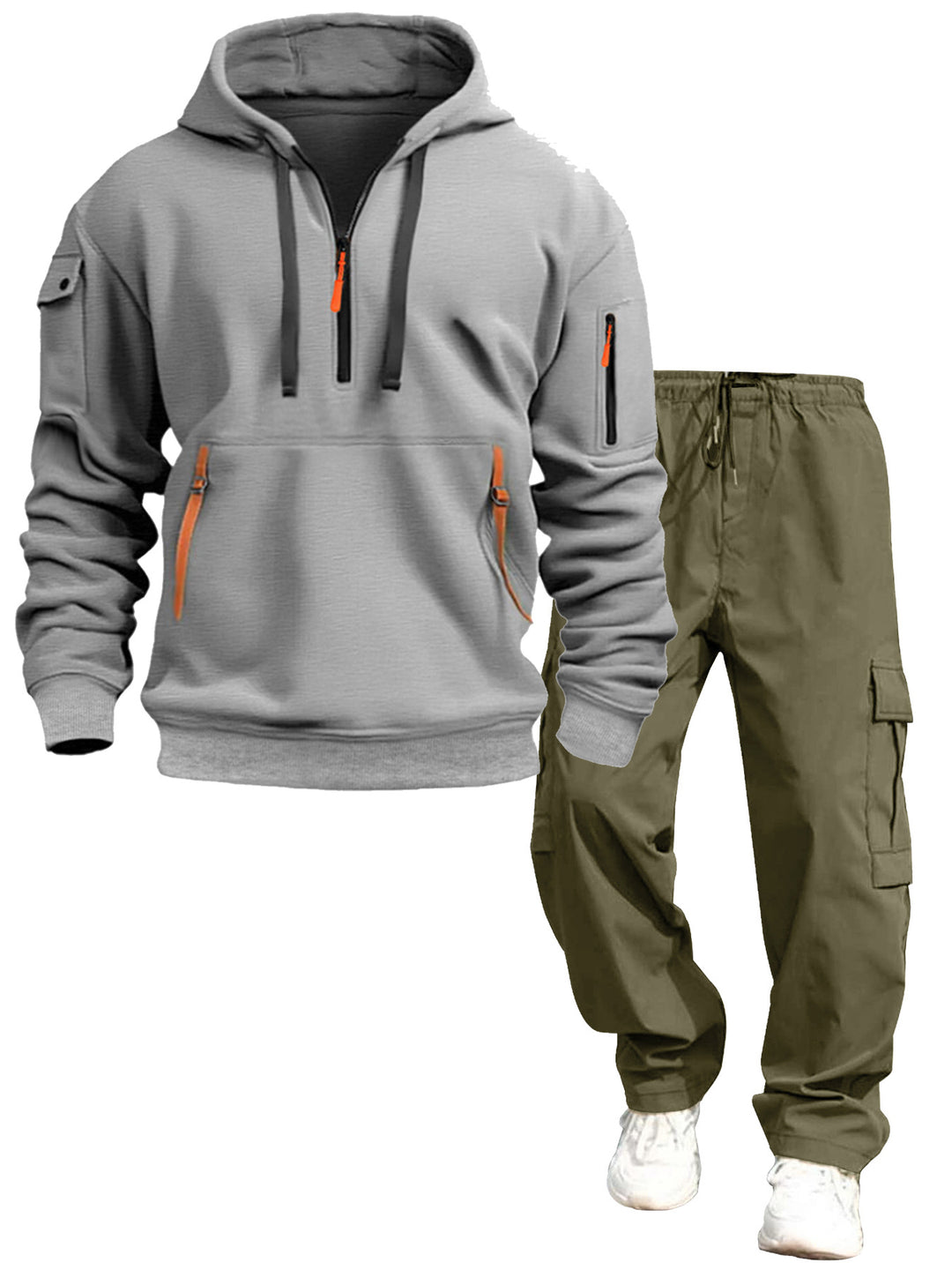 Herren lässiger Kapuzenpullover und Jogginghose Drune