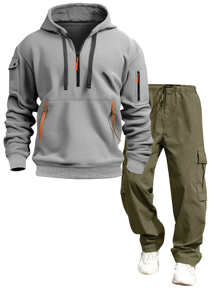 Herren lässiger Kapuzenpullover und Jogginghose Drune
