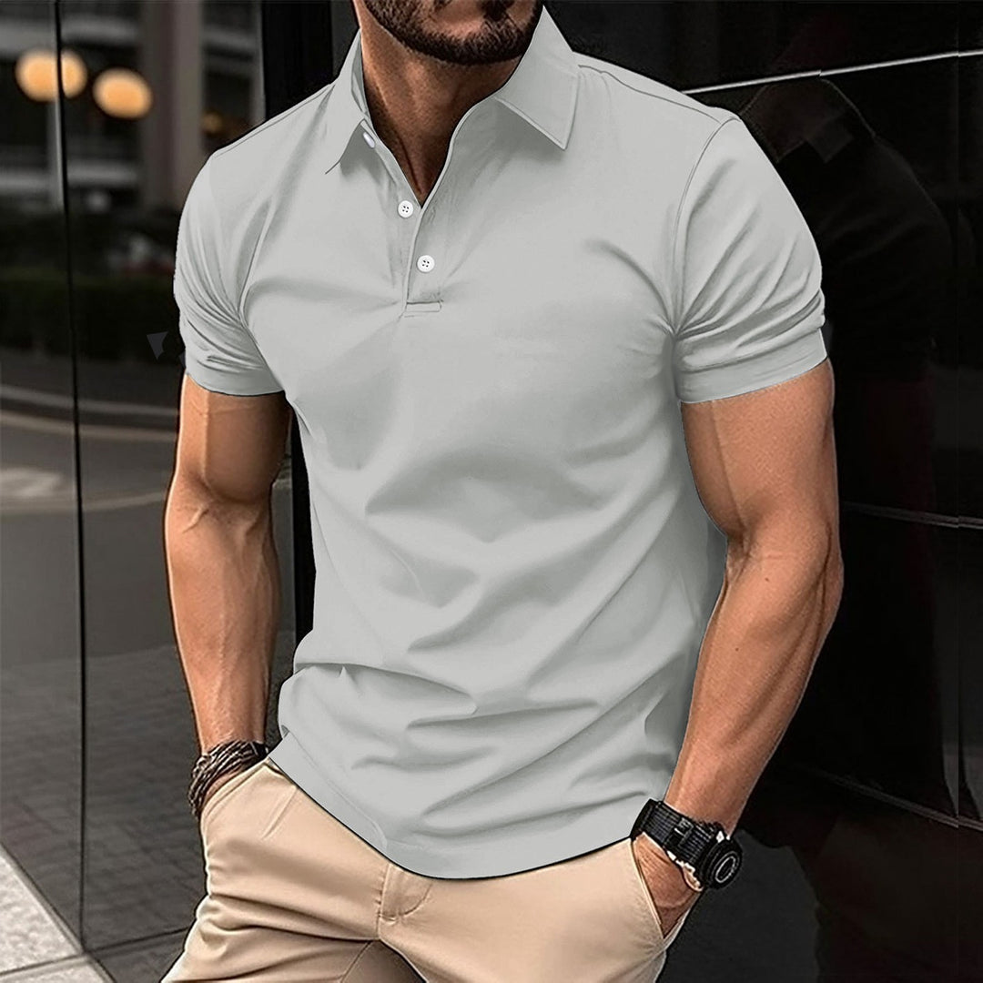 Herren Sport Poloshirt aus atmungsaktivem Material mit klassischem Schnitt Drune