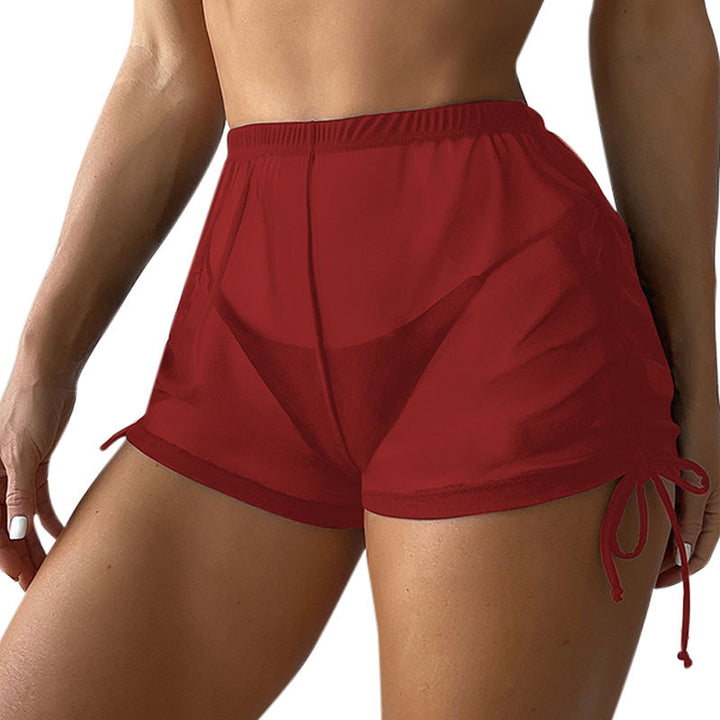 Damen Sportliche Shorts mit verspielten Rüschendetails Drune