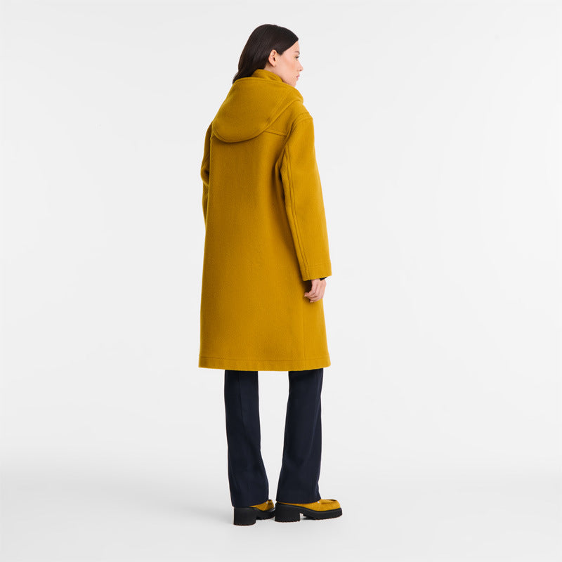 Damen Hochwertige Dufflecoat mit Kapuze und modernen Details Drune