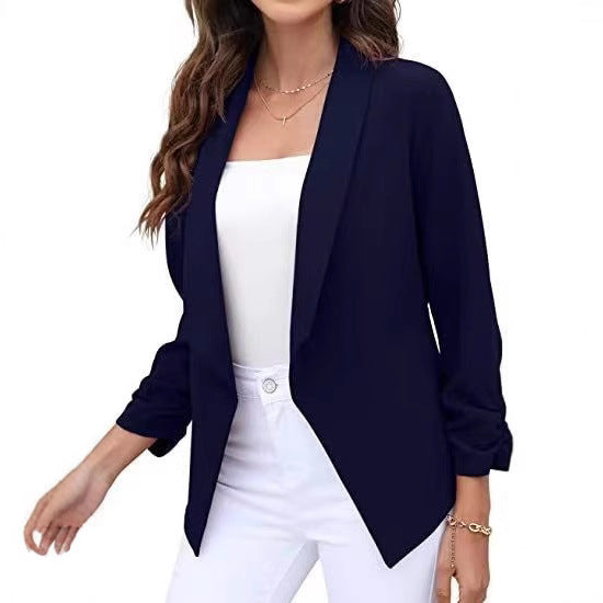 Damen eleganter und luftiger Blazer mit asymmetrischem Schnitt Drune