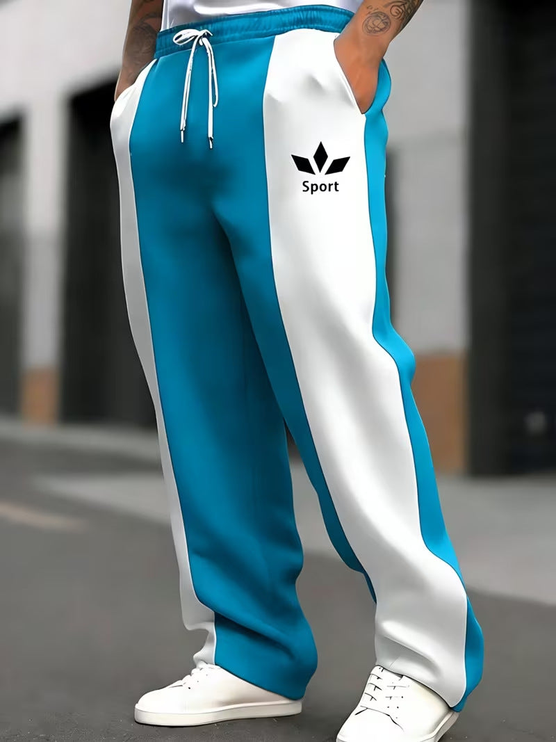 Herren Sportliche Jogginghose mit seitlichen Streifen Drune