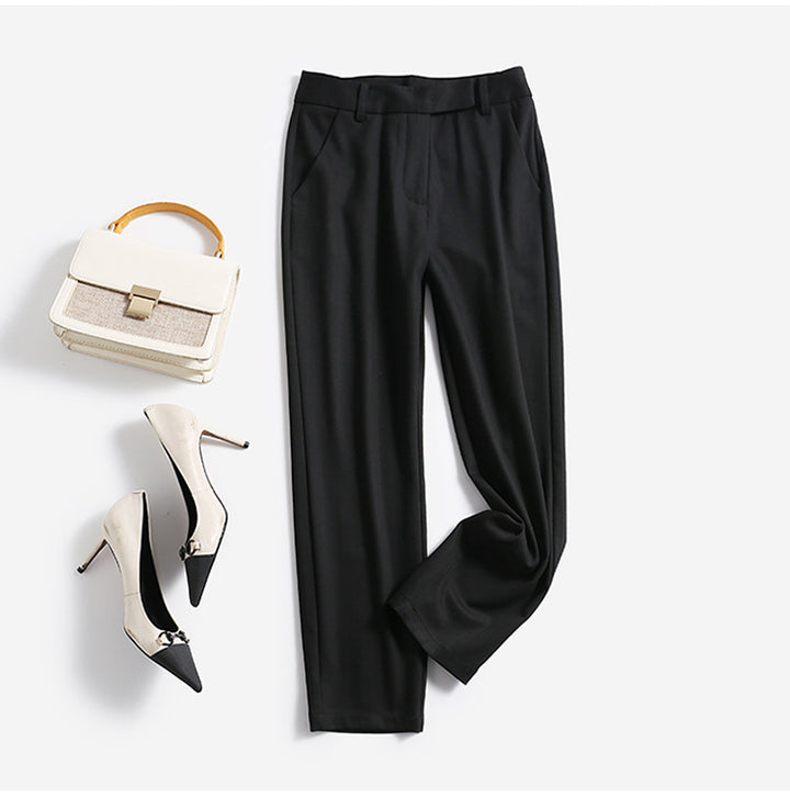 Damen Elegante und bequeme Hochtaillierte Anzughose Drune